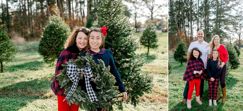 Centreville Maryland Christmas Tree Farm Mini Sessions